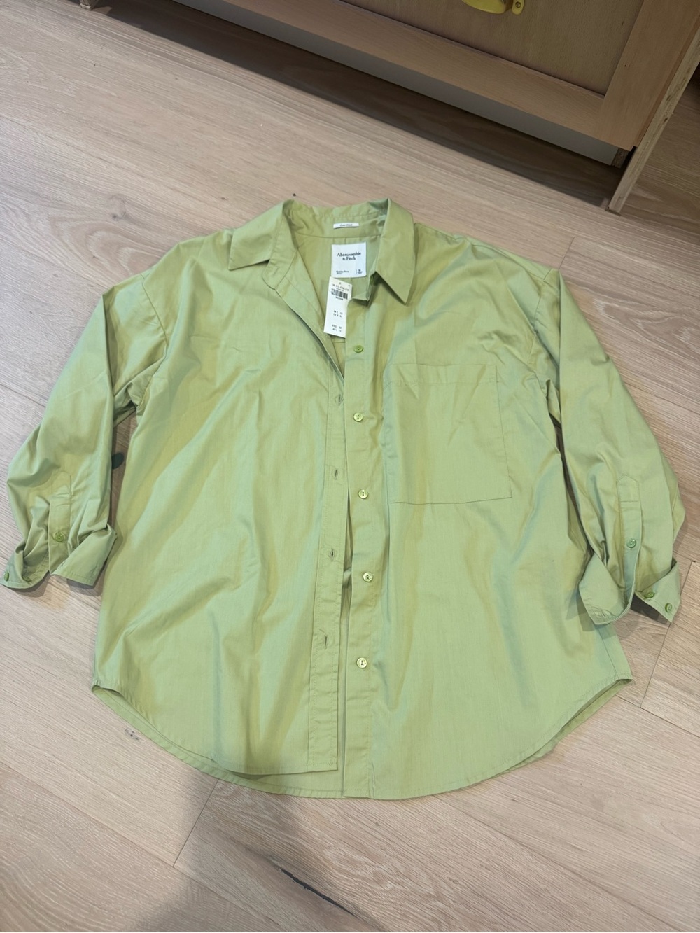 Abercrombie Oversized Poplin Button Up Shirt
